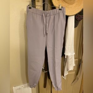 Purple Lululemon Joggers.